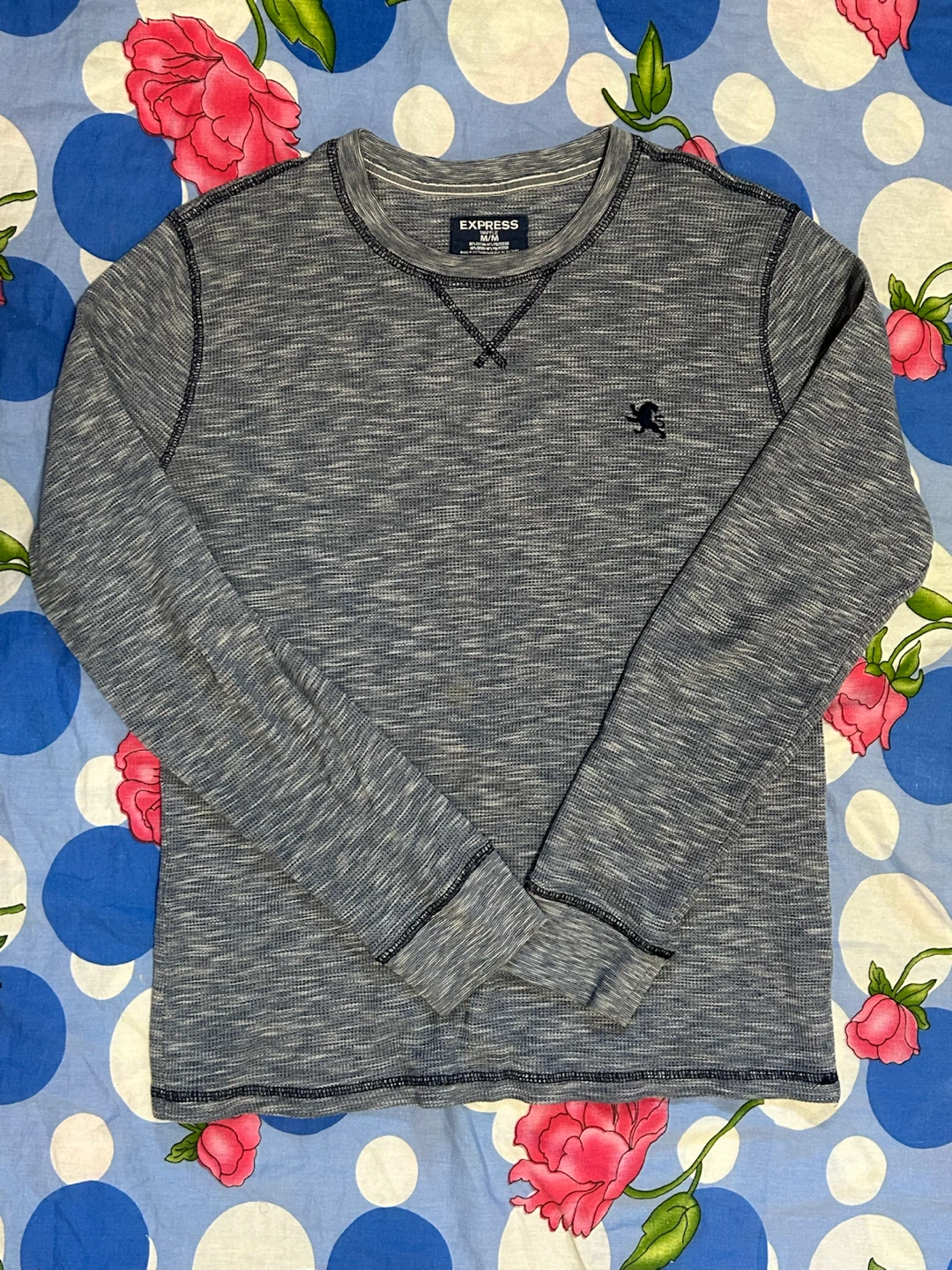 Express Waffle Knit Long Sleeve Shirt