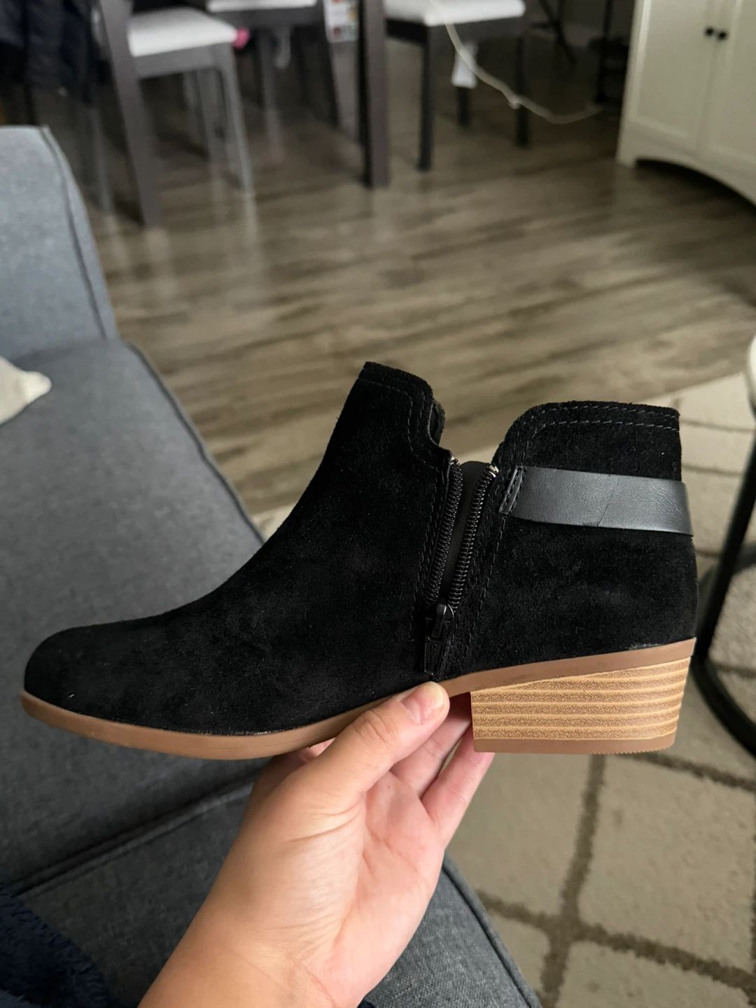 Clarks Black Suede Ankle Boots - photo 2