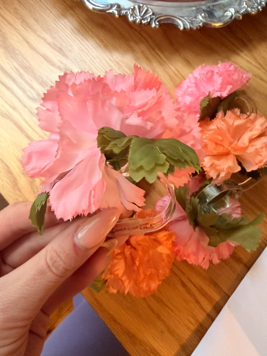 Set of 6 Floral Napkin Rings - photo 2