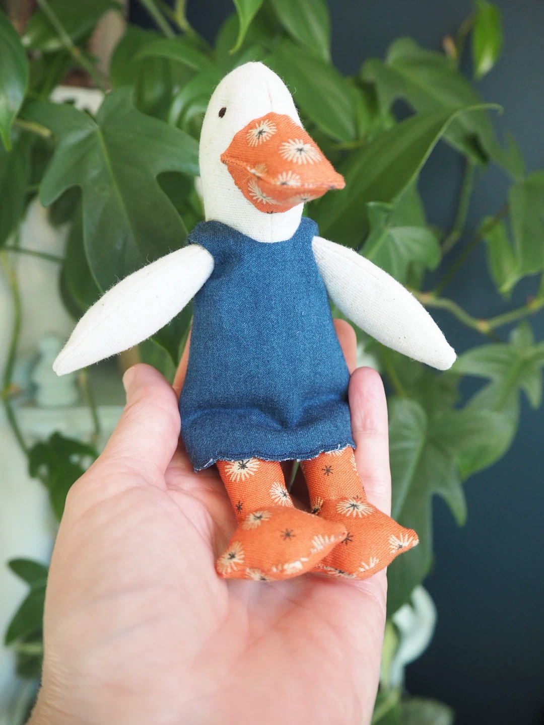 Handmade Linen Miniature Goose - photo 2