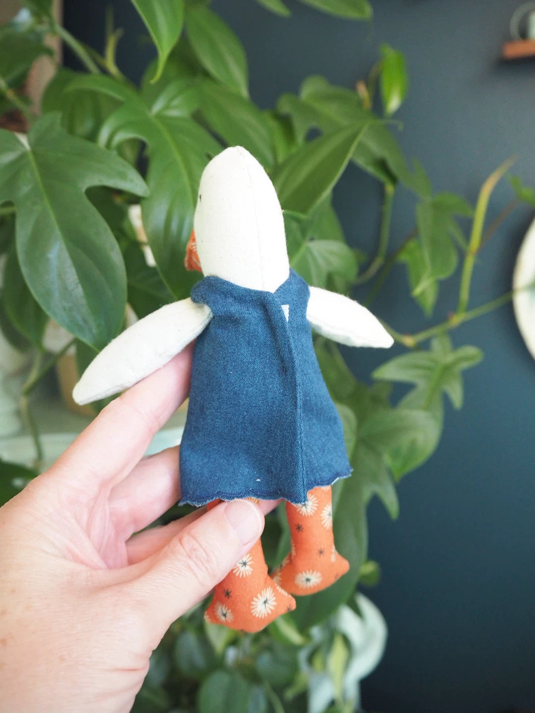 Handmade Linen Miniature Goose - photo 3