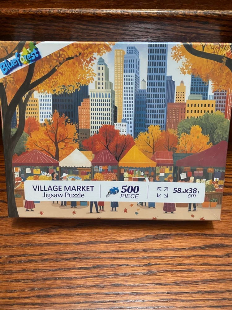 Village Market 500-Piece Jigsaw Puzzle