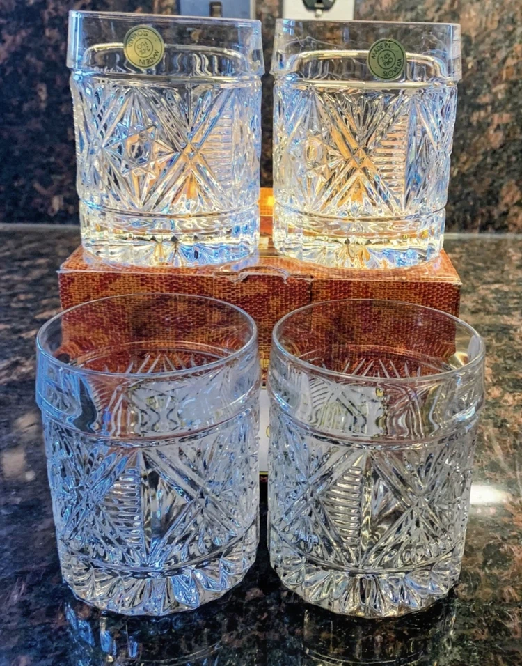 Oxford Bohemia Crystal Whiskey Glasses - Set of 4