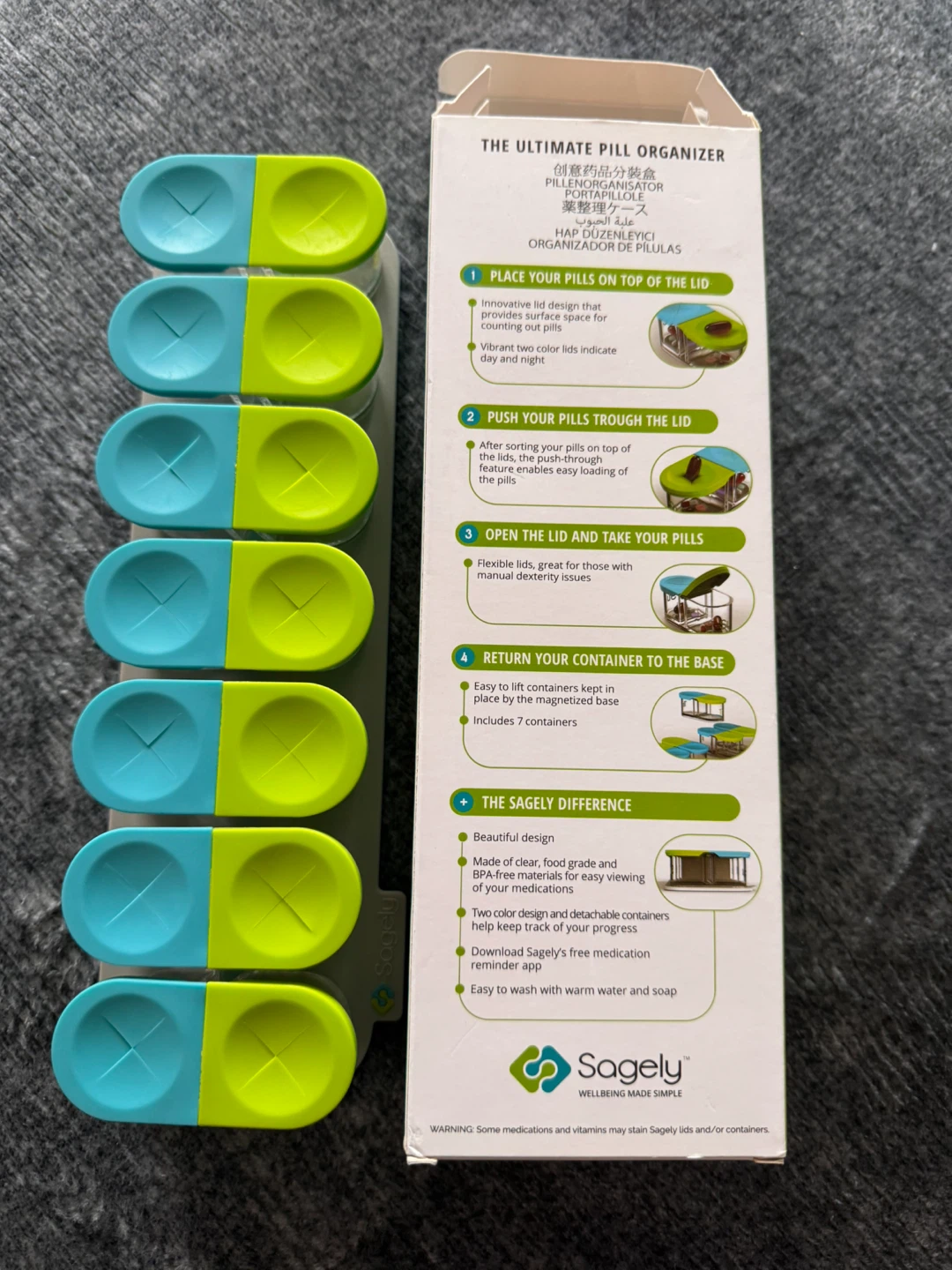 Sagely Smart Weekly Pill Organizer - photo 2