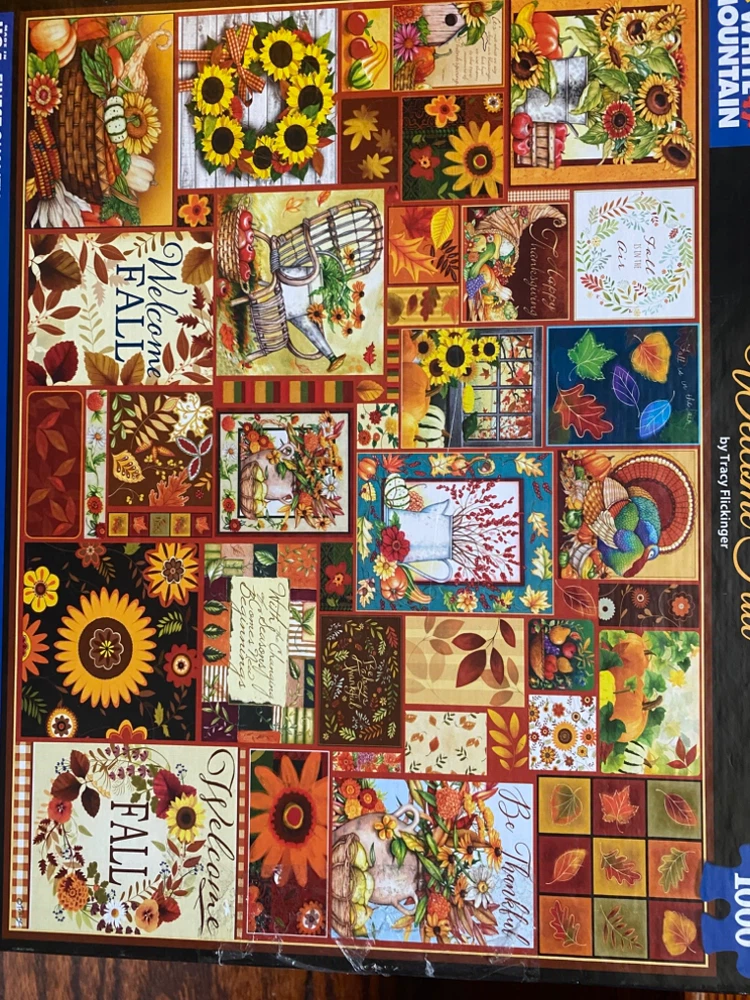 White Mountain Welcome Fall 1000-Piece Puzzle
