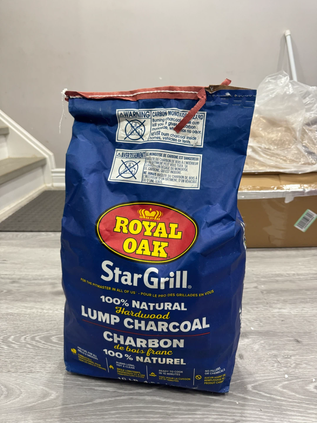 Partially Used Royal Oak StarGrill 100% Natural Lump Charcoal - photo 2
