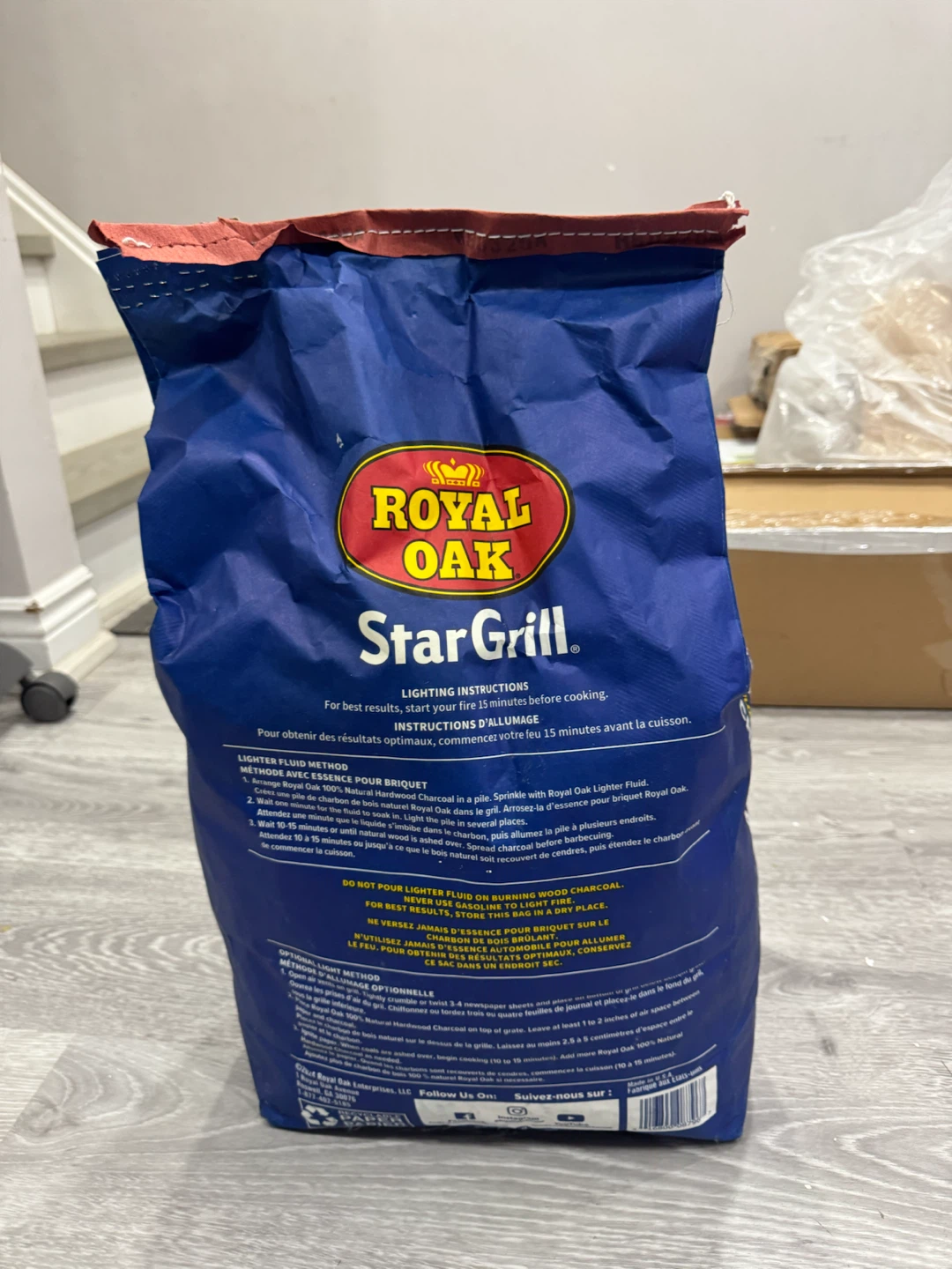 Partially Used Royal Oak StarGrill 100% Natural Lump Charcoal - photo 3