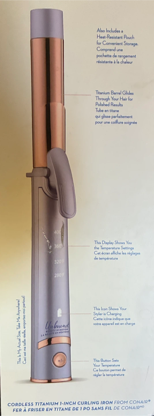 New-Con Air Cordless Curling Iron - photo 2