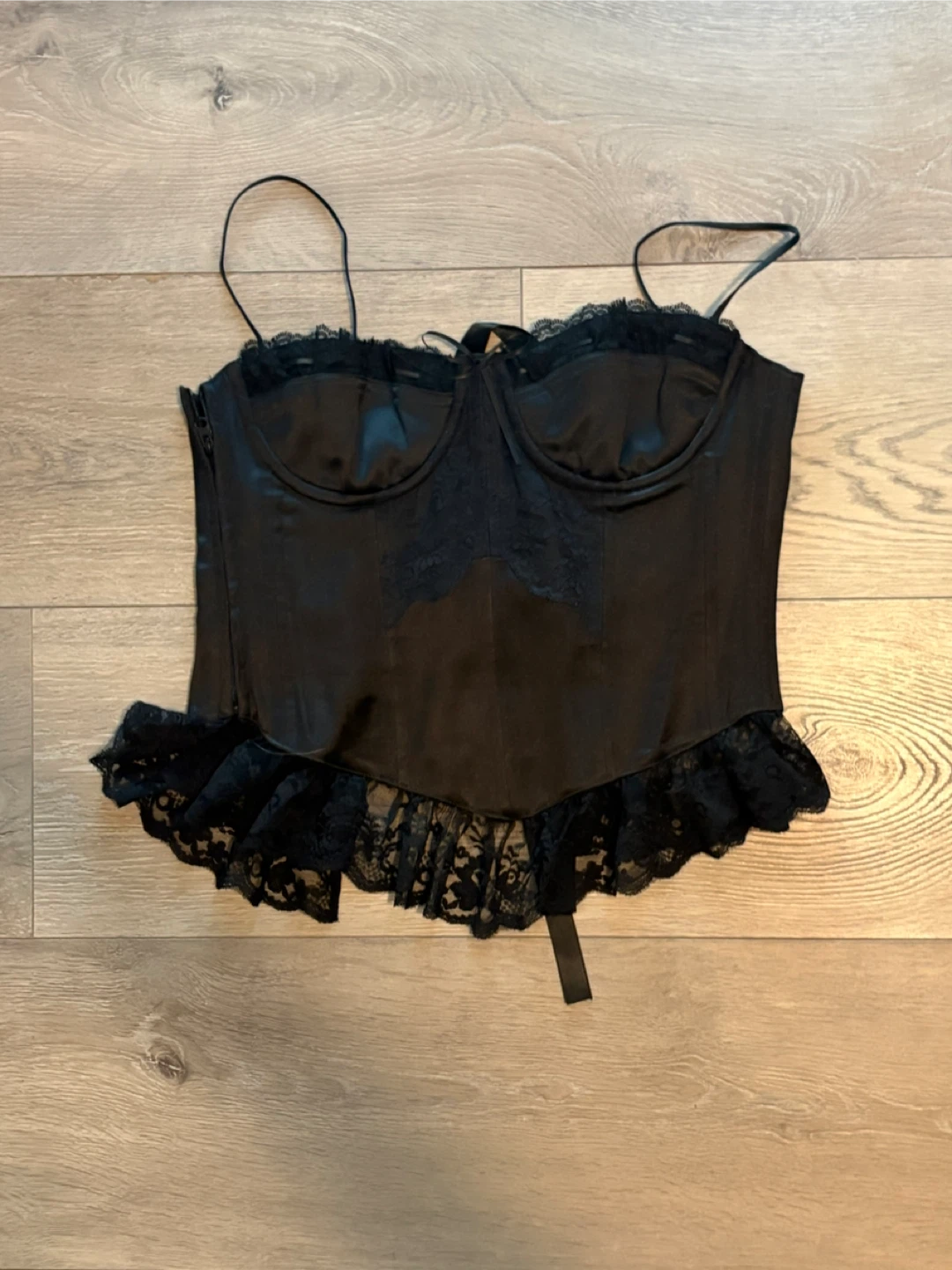 Black Lace Corset Top