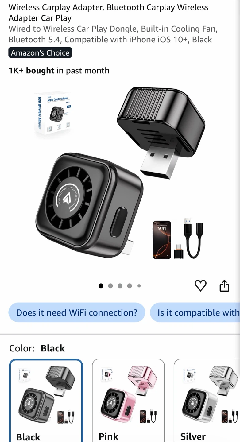 SUMARY Wireless Carplay Adapter