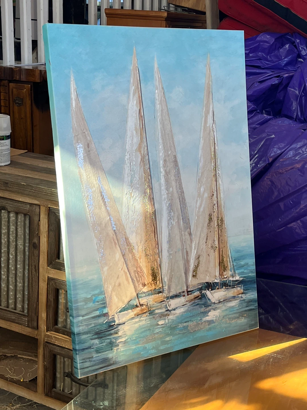 Sailboat Canvas Wall Art - photo 2