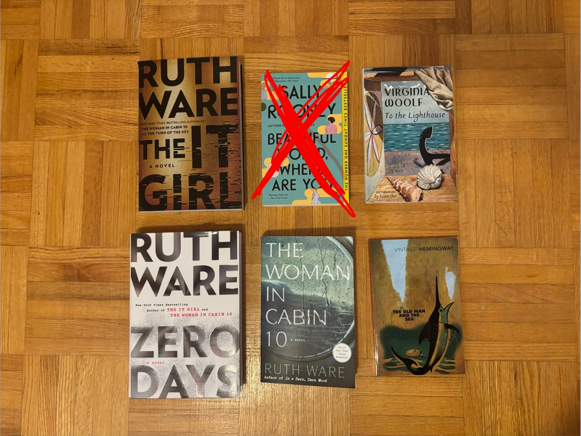 Collection of 6 Fiction Novels