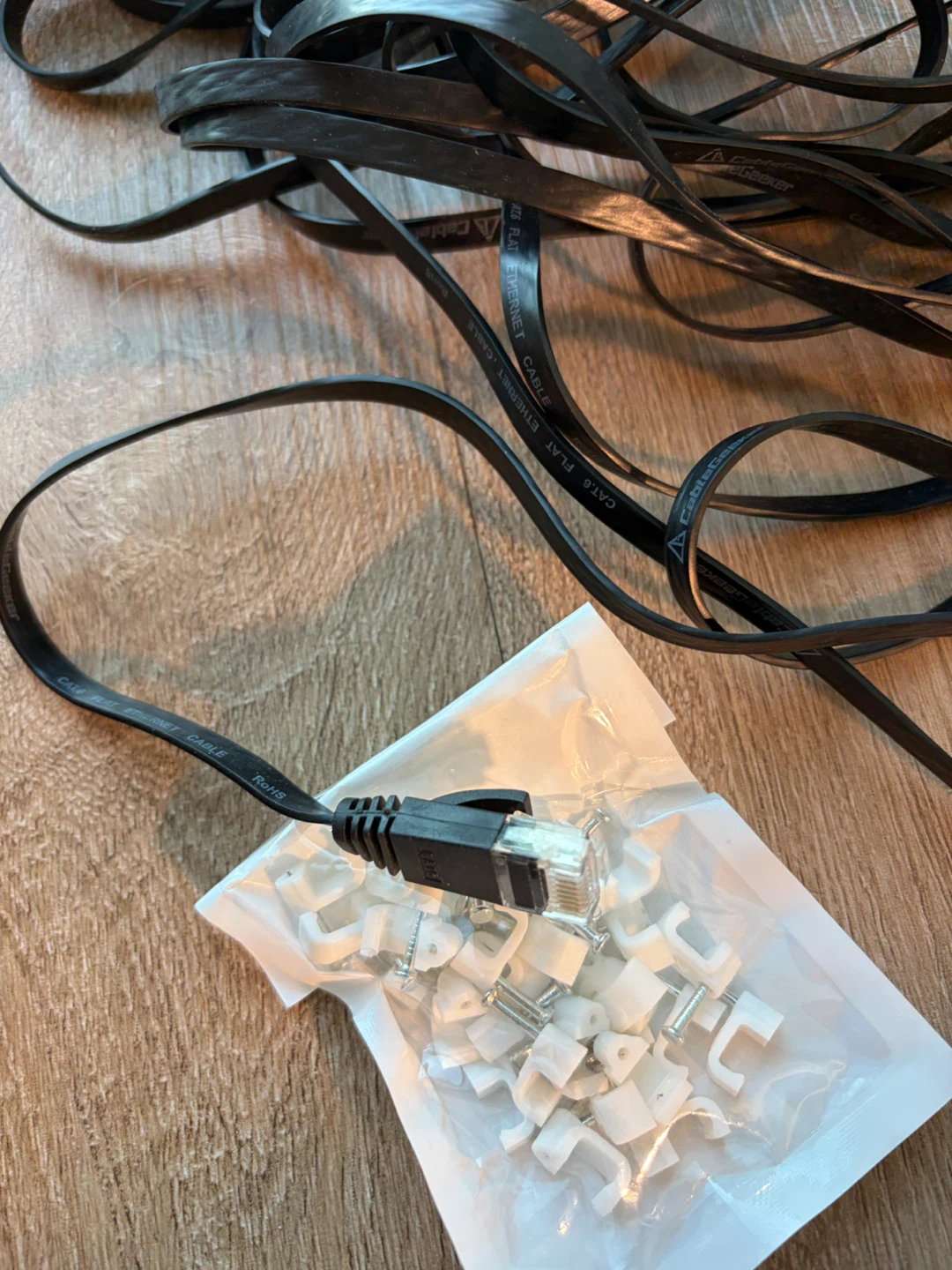 CableGeeker Cat.6 Flat Ethernet Cable with Clips - photo 5