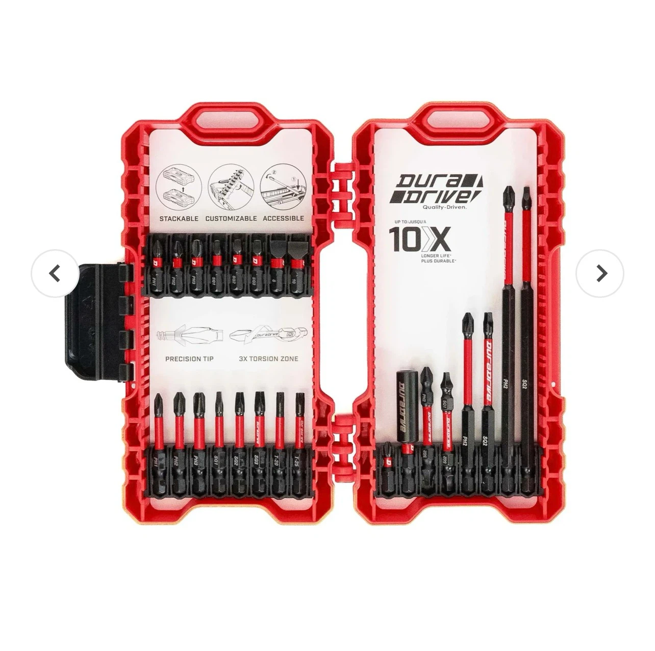 DuraDrive 24-Piece Impact Driver Bit Set