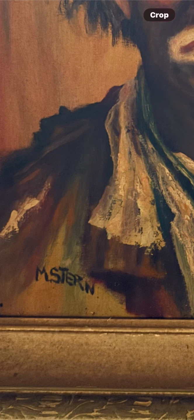 M. Stern Clown Oil Painting - photo 2