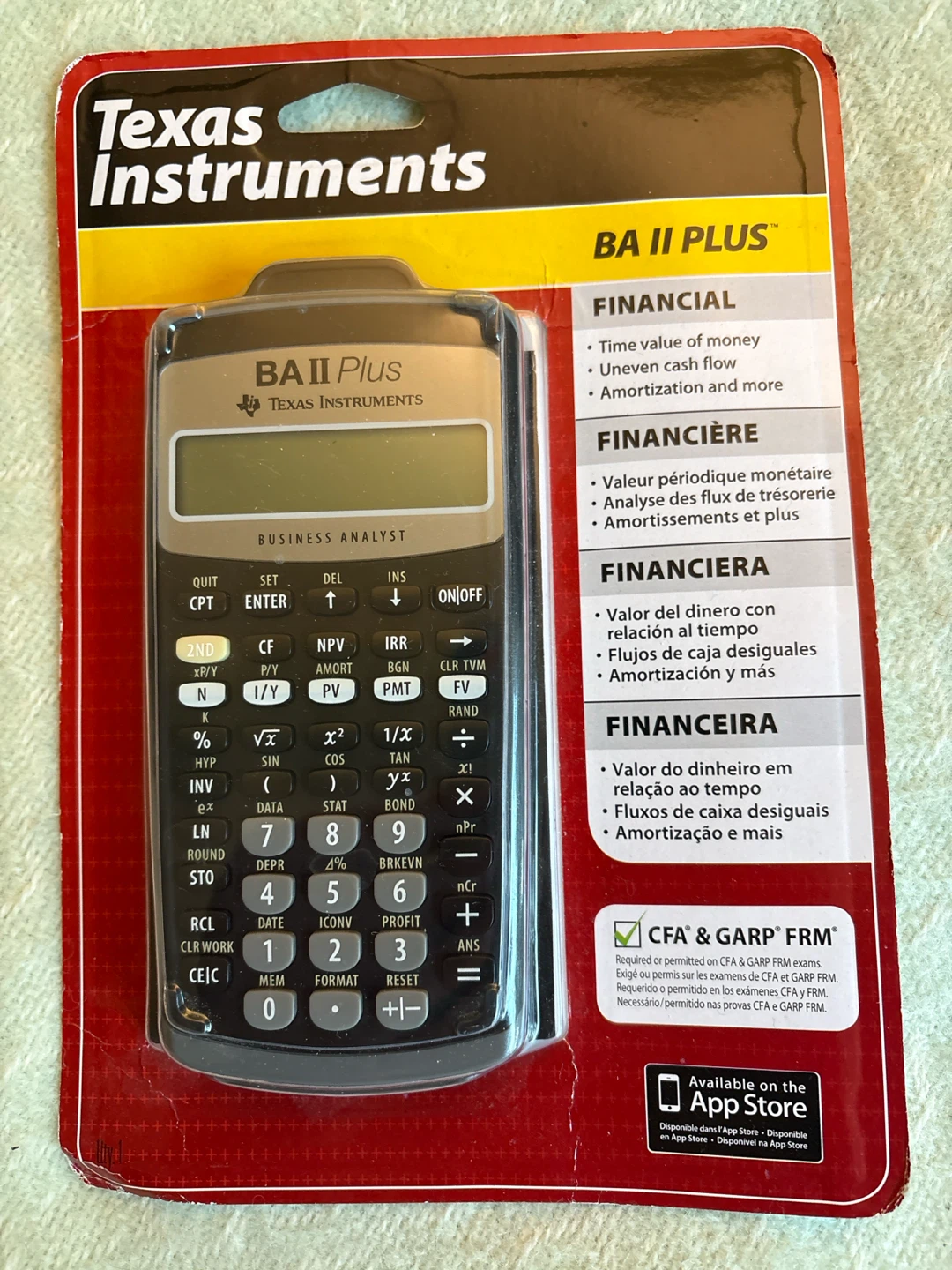 Texas Instruments BA II Plus Financial Calculator