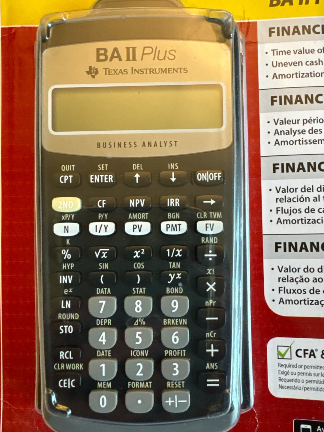 Texas Instruments BA II Plus Financial Calculator - photo 3