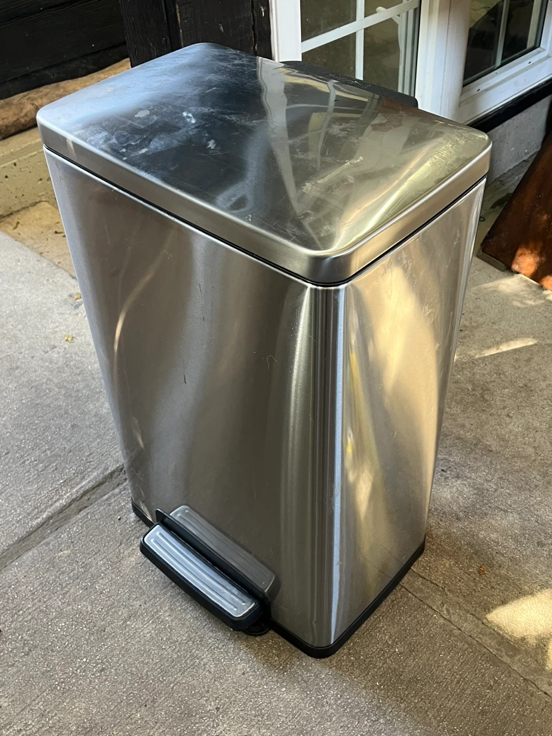 Stainless Steel Step Trash Can - photo 2