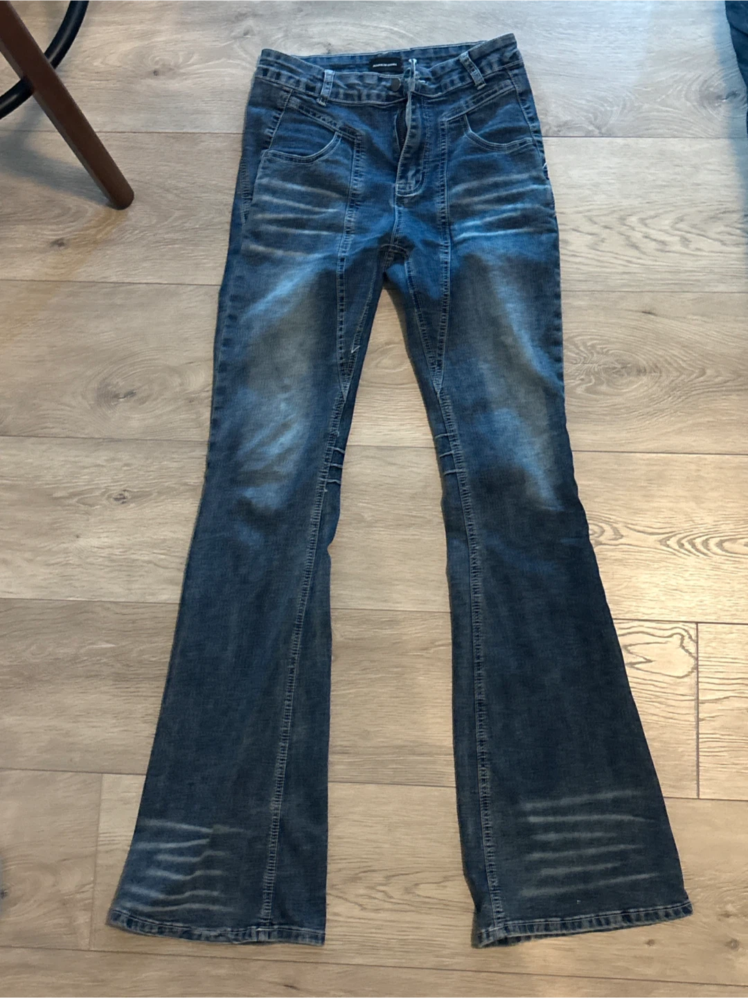 Blue Denim Flare Jeans