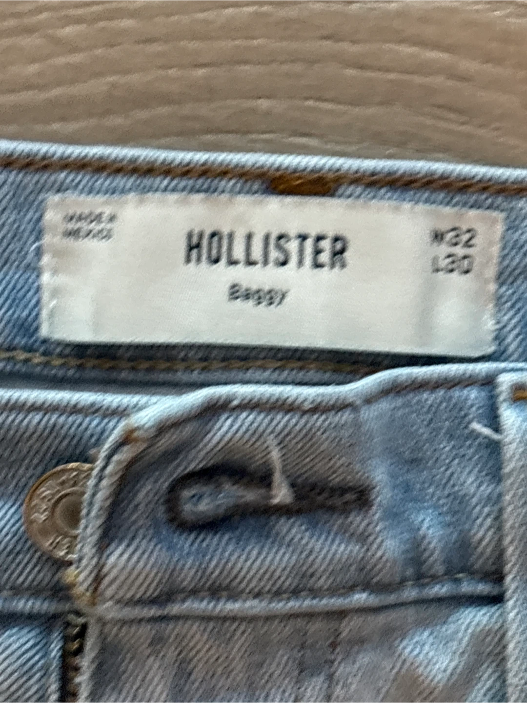 Hollister Baggy Jeans Light Wash - photo 2