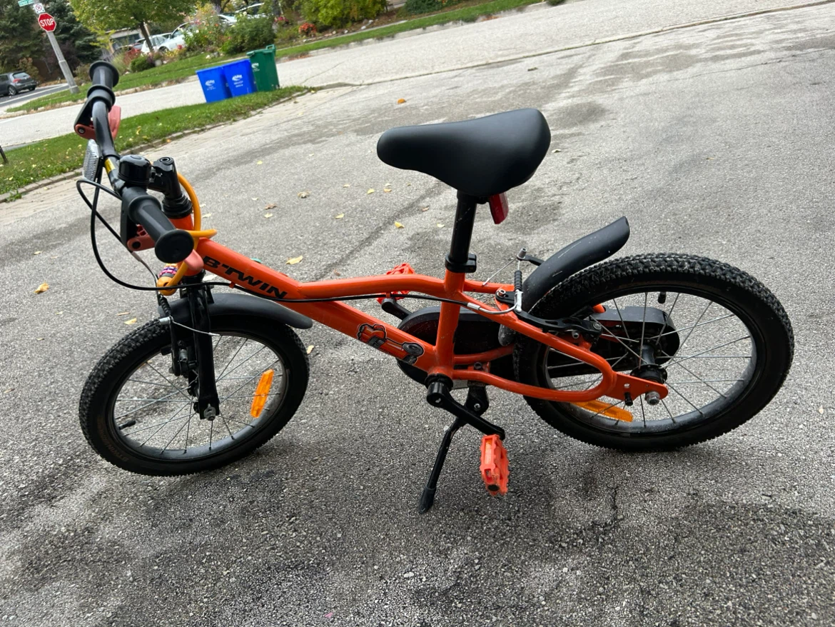B'Twin 16-inch Kids Bike - Orange - photo 4