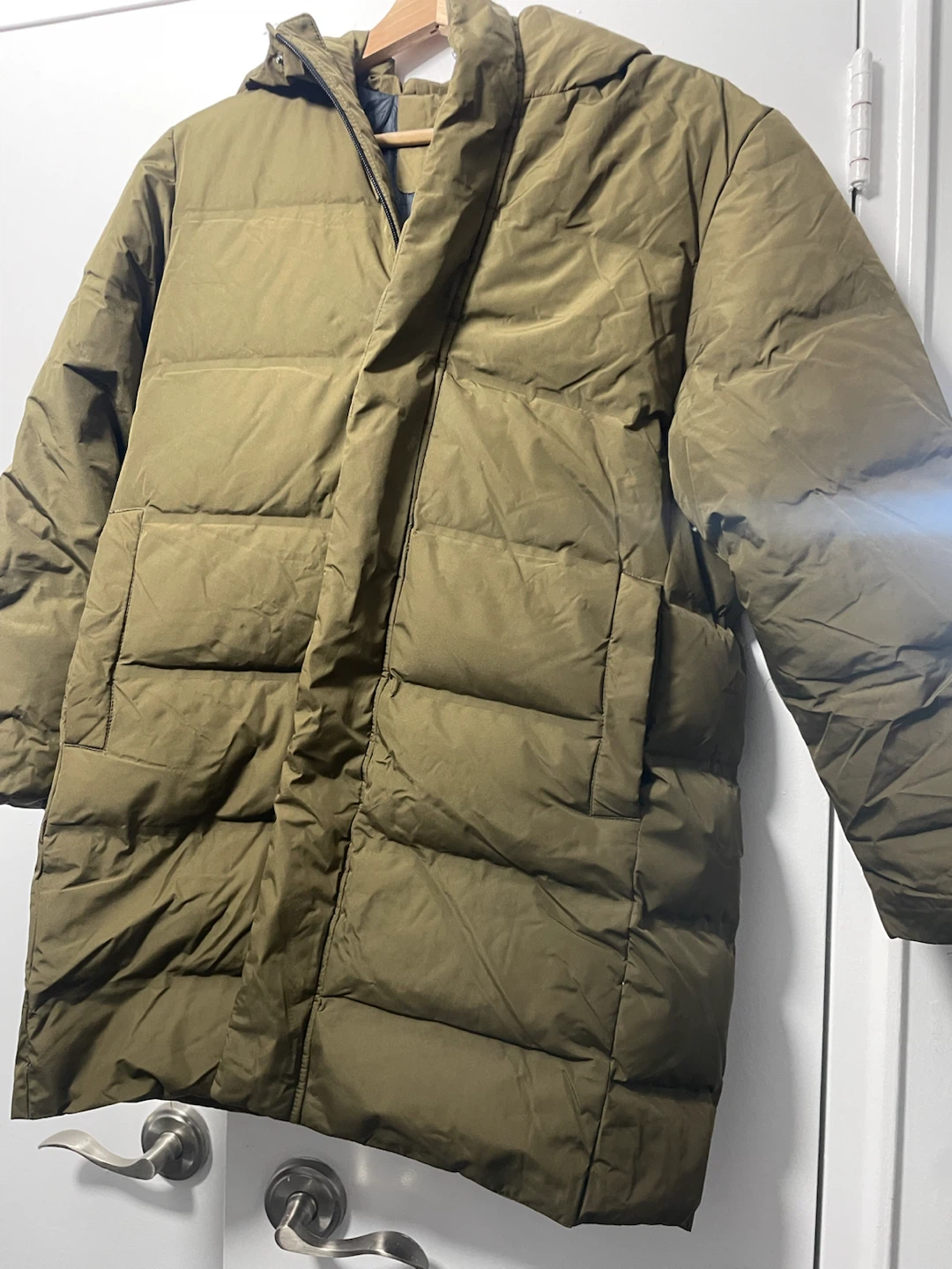 Uniqlo Olive Puffer Jacket 🚨 need to go today