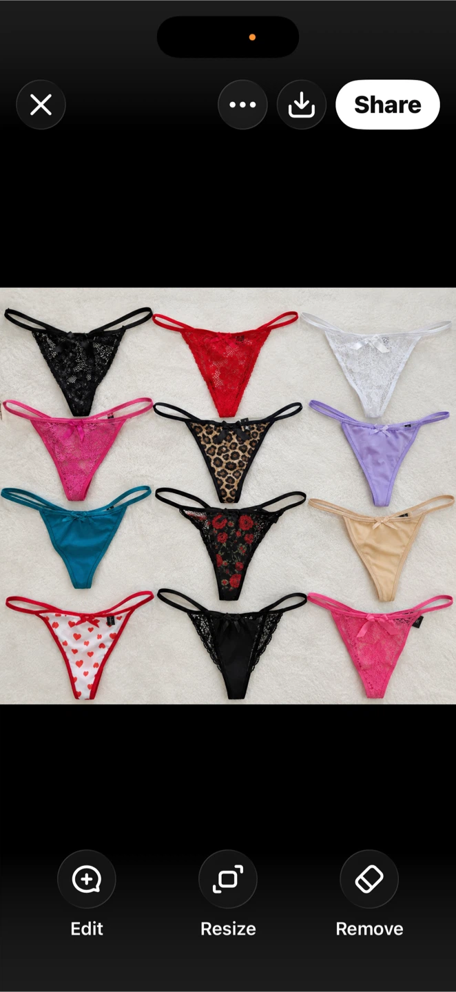 Assorted Women's Lace Thongs
