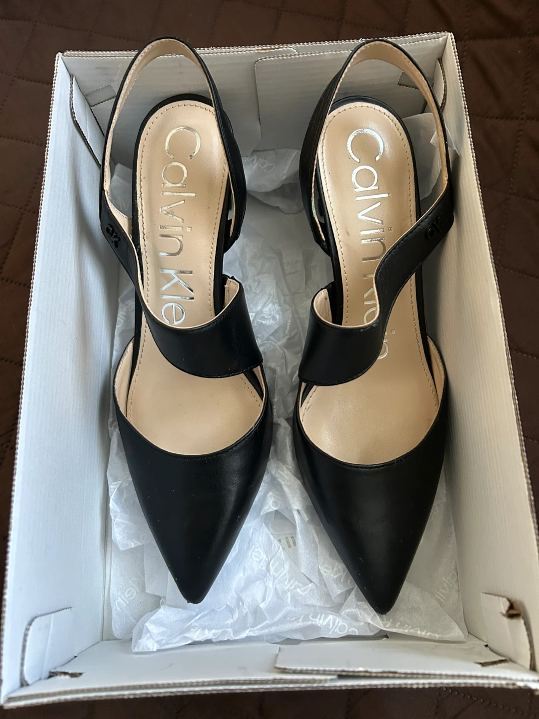 Calvin Klein Black Slingback Heels - photo 5