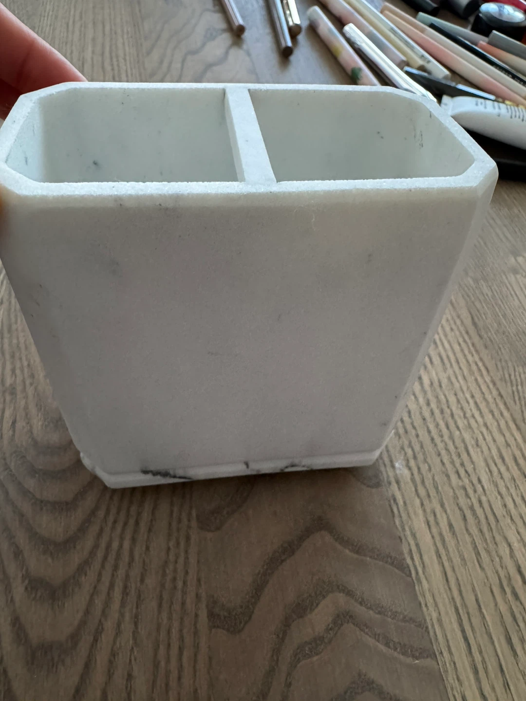 European made Rome White Marble Holder