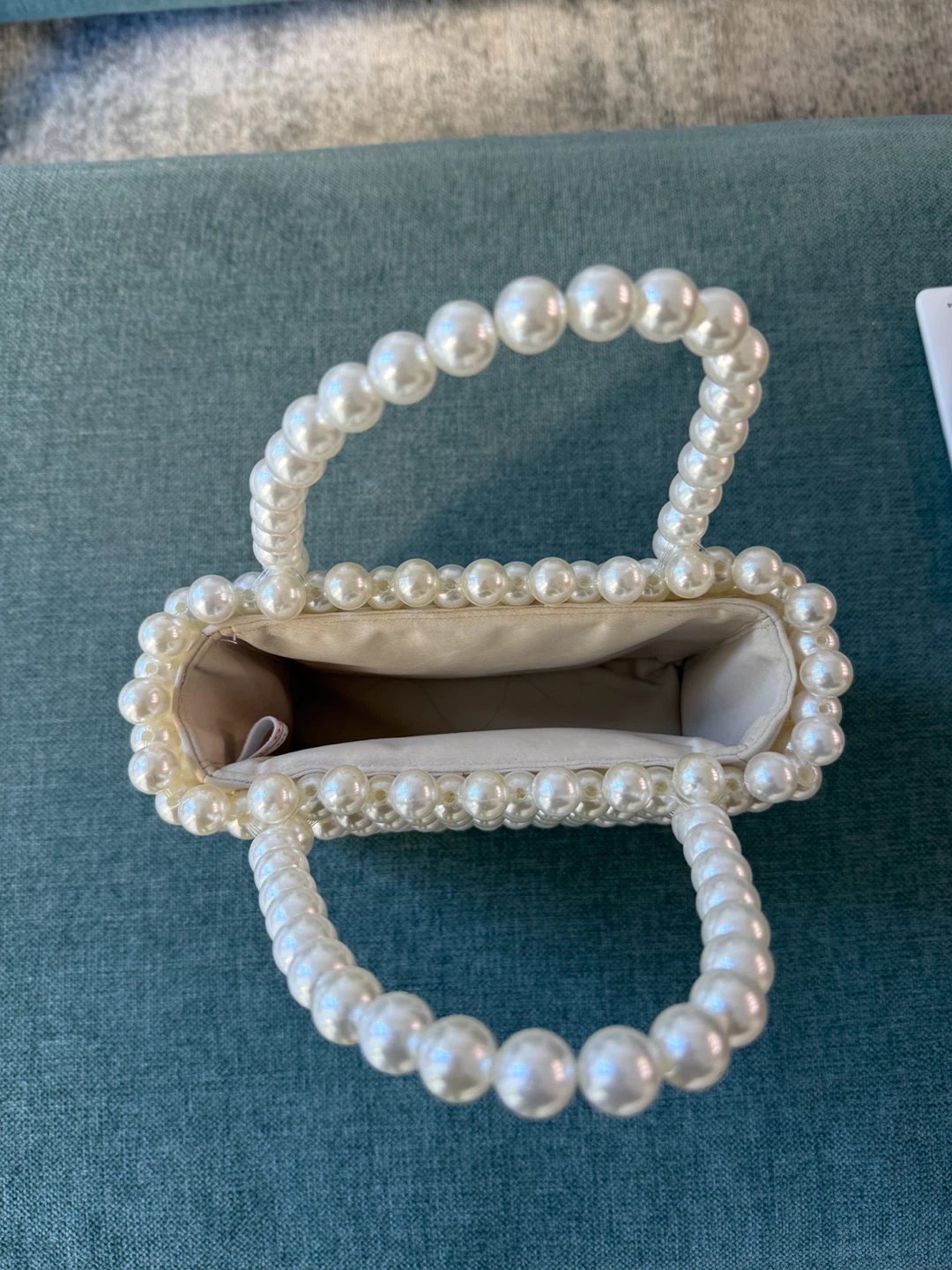 Faux Pearl Beaded Handbag - photo 2