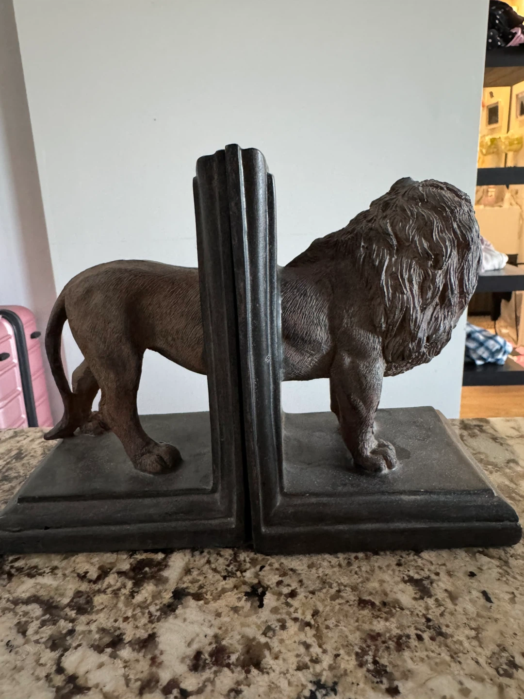 Cast Iron Lion Bookends - photo 4