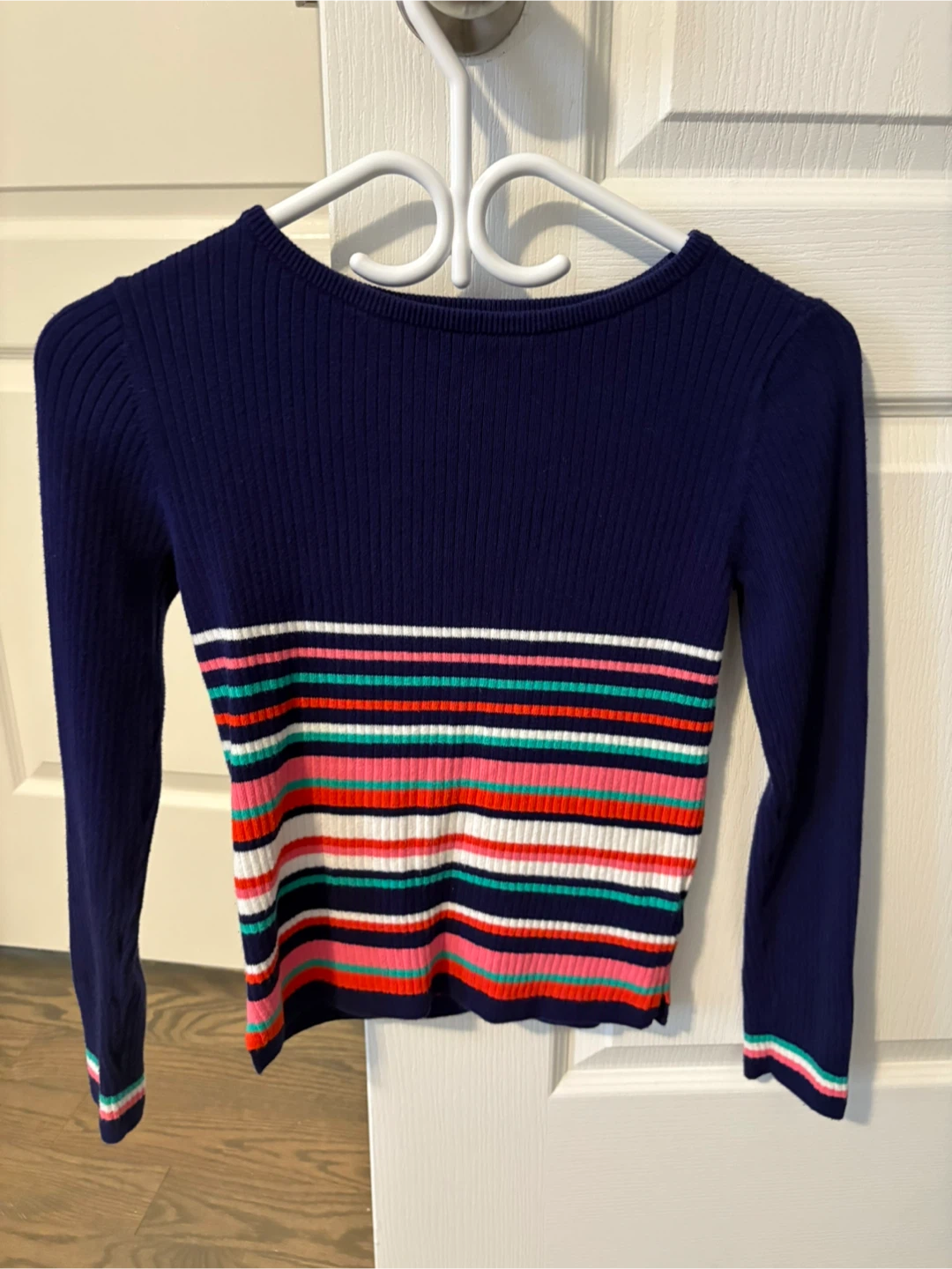 Tommy Hilfiger striped ribbed long sleeve top