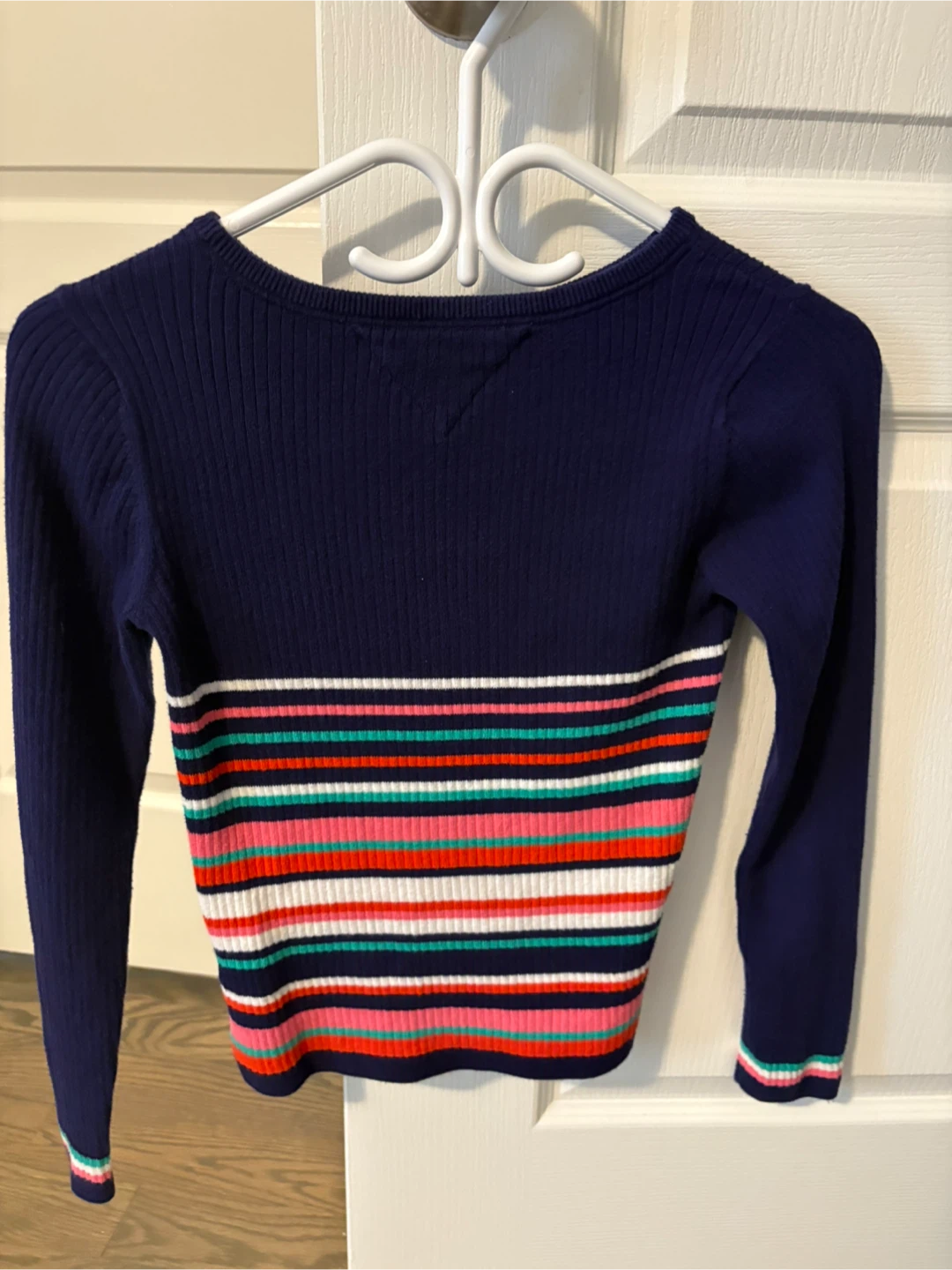 Tommy Hilfiger striped ribbed long sleeve top - photo 2