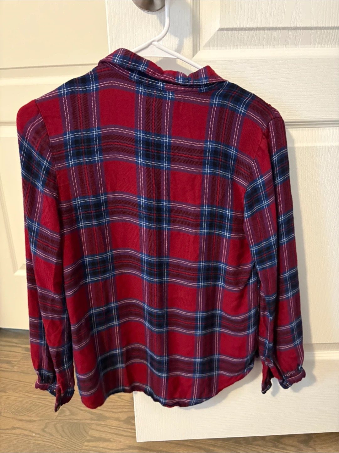 Old Navy Red Plaid Button-Down Shirt - photo 2