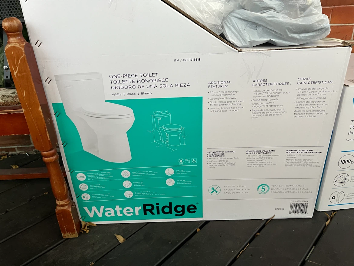 Water Ridge One-Piece Toilet