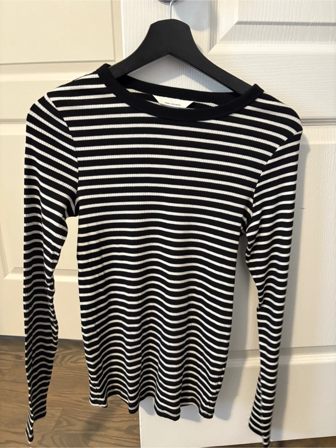 H&M MAMA Maternity Striped Long Sleeve Top