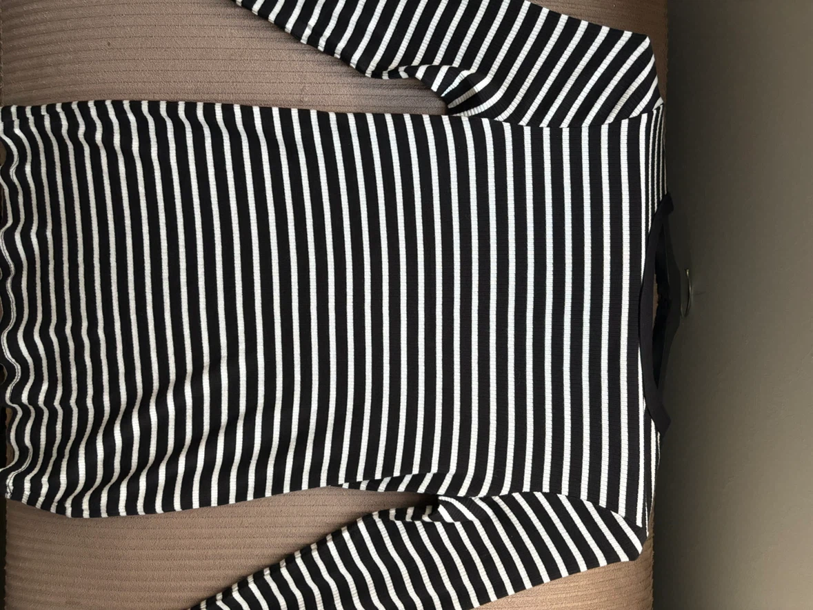 H&M MAMA Maternity Striped Long Sleeve Top - photo 3