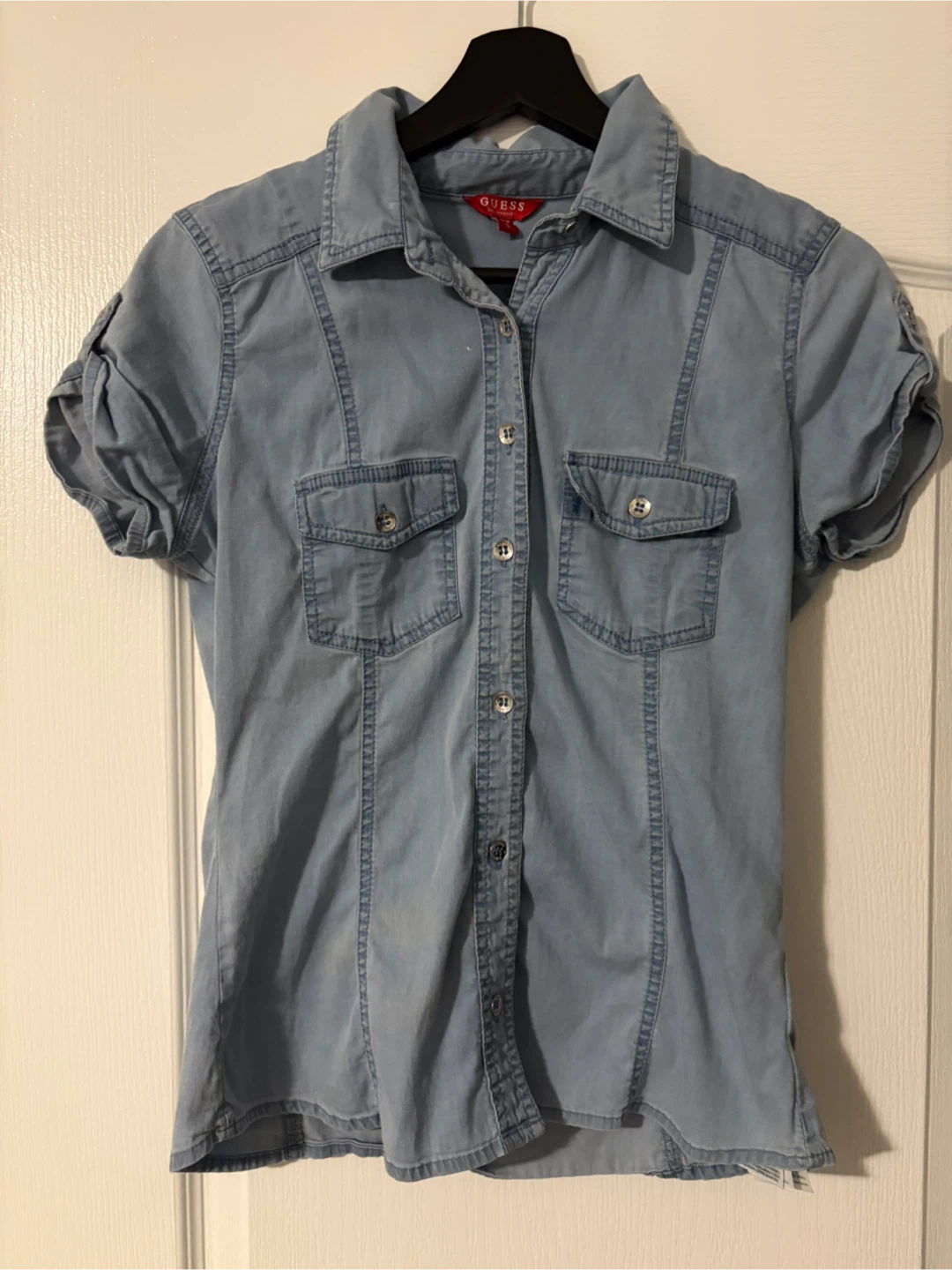 GUESS Denim Short Sleeve Shirt