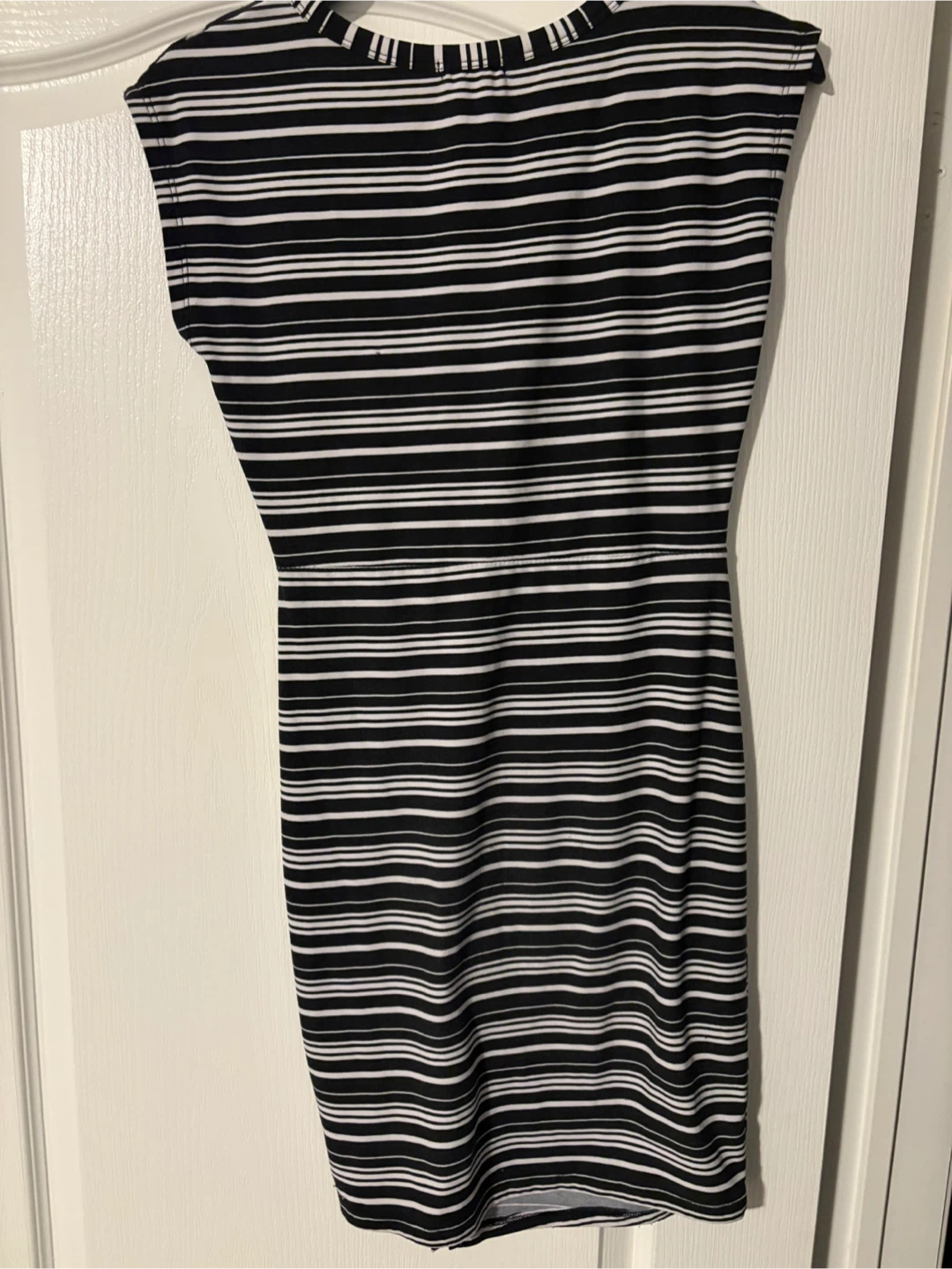 Black and white striped dress - photo 2