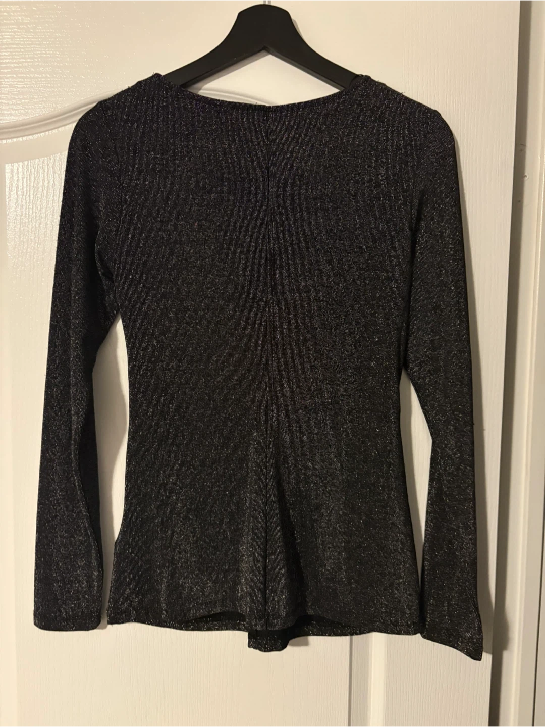H&M Black Shimmer Long-Sleeve Top - photo 2