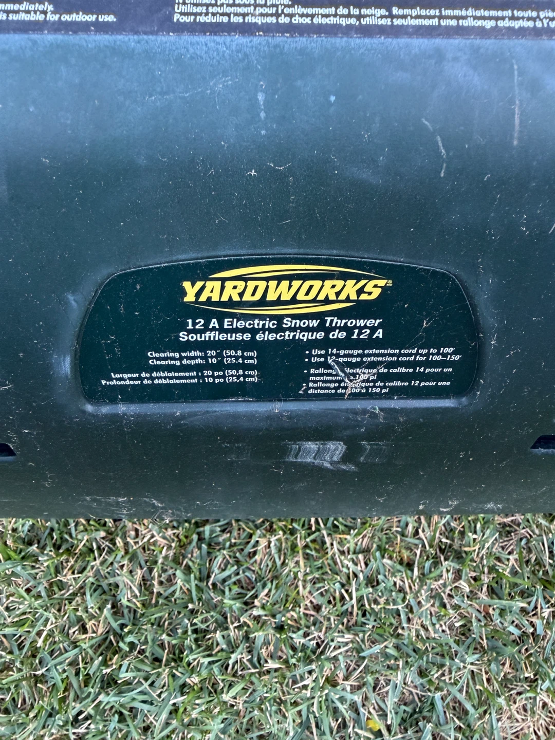 Yardworks Electric Snow Thrower - photo 3