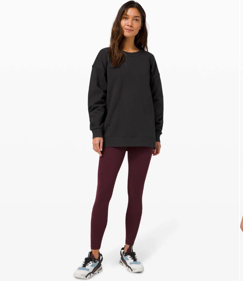 Lululemon Perfectly Oversized Crew Sweatshirt Black Size 10