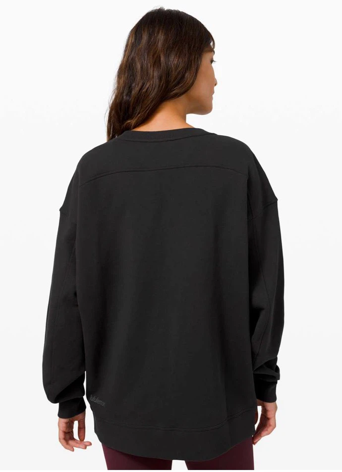 Lululemon Perfectly Oversized Crew Sweatshirt Black Size 10 - photo 2