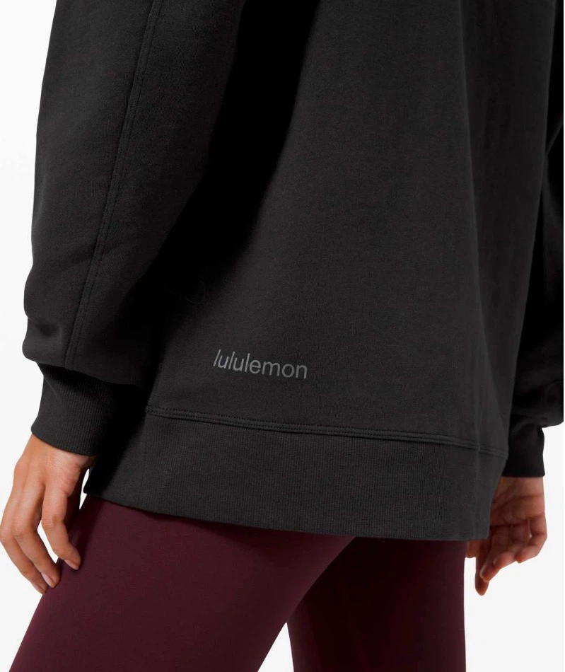 Lululemon Perfectly Oversized Crew Sweatshirt Black Size 10 - photo 3