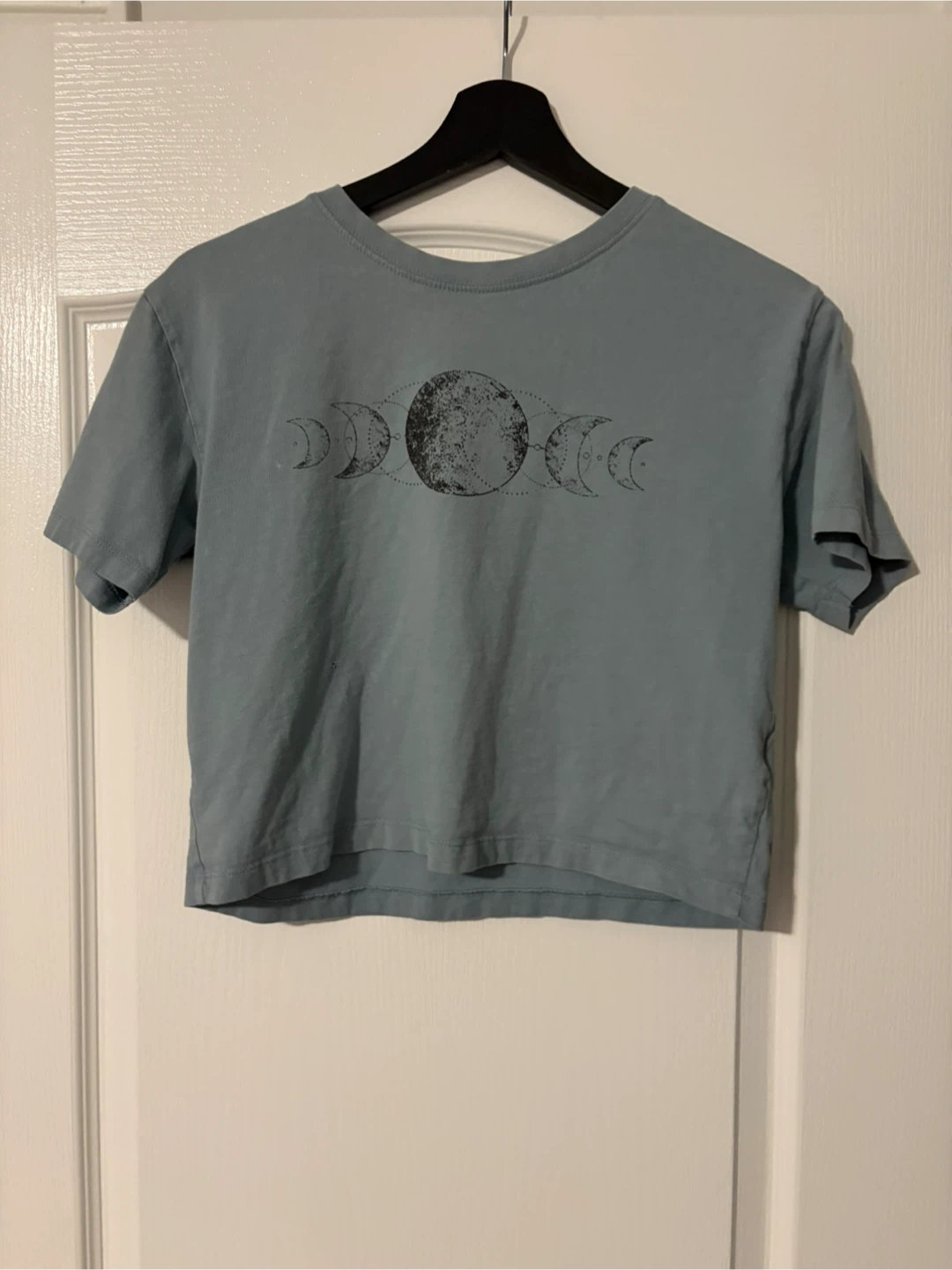 Blue Moon Phase Crop T-Shirt
