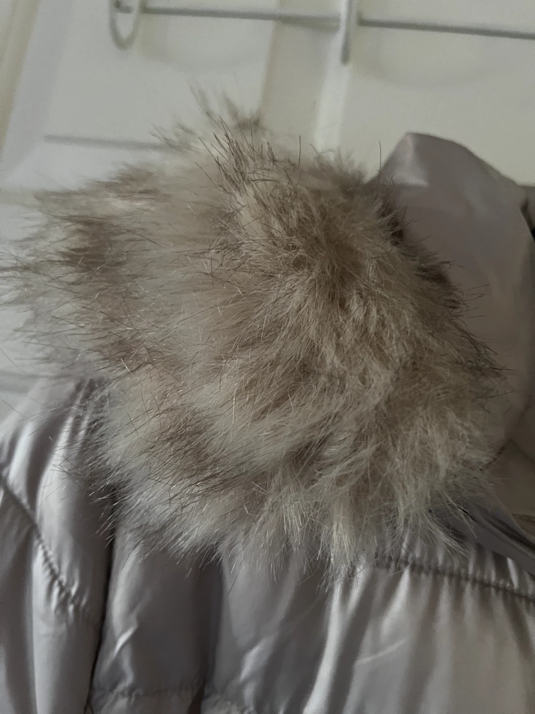Kenneth Cole Long Quilted Winter Coat with Faux Fur Hood - photo 5