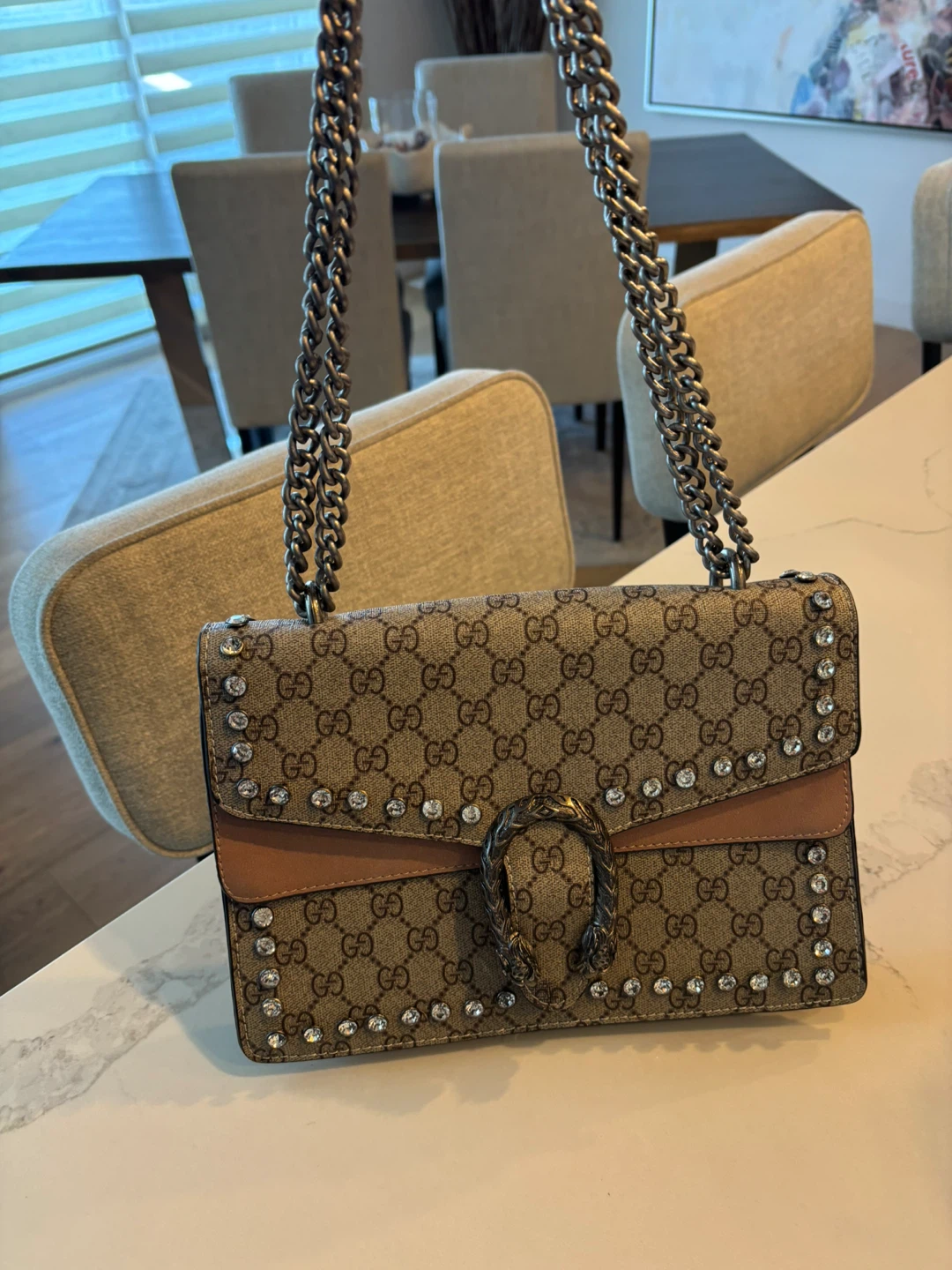 GG Supreme Crystal Embellished Bag - photo 3