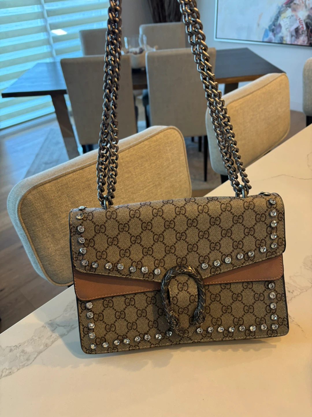 GG Supreme Crystal Embellished Bag - photo 4