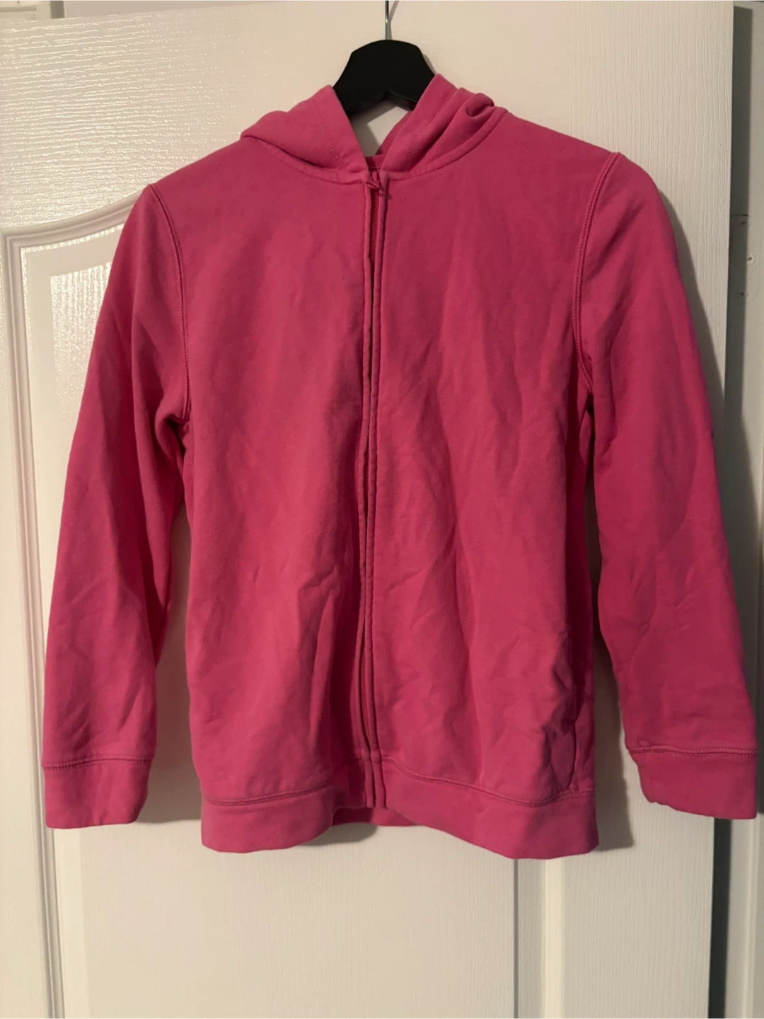 Pink zip-up hoodie