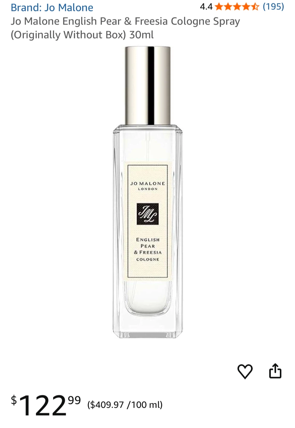 Jo Malone English Pear & Freesia and Wild Bluebell Colognes